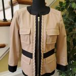 Etcetera  Women Blazer Size 4 Cotton Light Brown Photo 0