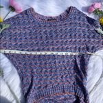 Streetwear Society Size Medium Knit Purple Top Short Sleeve Concert Loungewear Photo 2