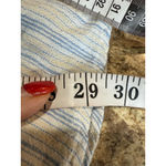 Woman Within Women's  Striped Button-Front Tank Top Plus Size 16/20W White/Blue Photo 6