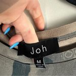 Joh | Aurora Faux Suede Mixed Camo Print Shift Dress Size Medium Gray Photo 2