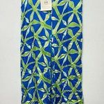 Haute Hippie FLAWED!!!  wide leg boho pull on pants size XL green blue palazzo Photo 0