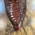 Louise et Cie  Burgundy Snakeskin Heeled Boots woman’s sz 9/40 Photo 8