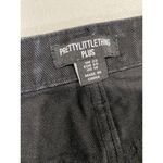 Pretty Little Thing  Pants Womens 18 Black Distressed Jeans 5 Pocket High Rise Photo 2