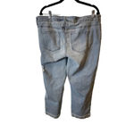 Time & Tru Women's XL Maternity Boyfriend Jeans Distressed Light Wash Preppy NEW Photo 1