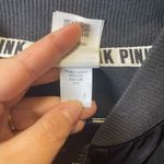 PINK - Victoria's Secret Victoria's Secret PINK Women's NYC Satin Black‎ Bomber Jacket Size Small Photo 3