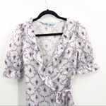 Hill House  Nima Dress in Cabernet Trellis Floral Silk Extra Small Photo 3