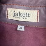 Jakett New York Josey Leather Moto Jacket Lilac Purple Size XS Photo 4