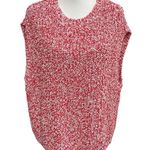 ZARA  Knit Sweater Vest Red White Size Large Photo 8