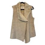 Dylan  Los Angeles Vest Soft Luxurious Faux Suede/Fur Light Beige Women’s Sz S Photo 1
