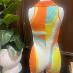 Jaded London Jaded LondonColorful Button-Up Romper rave festival Photo 3