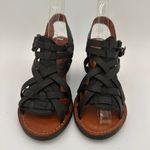 Lucky Brand  Black Leather Strappy Heeled Kisa Sandals Size 6.5 NWOT Photo 6