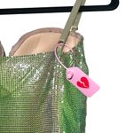 Poster Girl NEW NWT Benny Metallic Chainmail Dress Ultra Serpentine Green Blue Photo 9