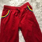 COOGI  rainbow stripe crop sweatpants size small Photo 2
