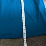 Athleta  Senorita Blue Teal V-Neck Long Sleeve Organic Cotton Dress Large Tall Photo 9