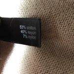 The Limited  wrap front knit shirt top v neck cross cross side zipper small beige tan Photo 3