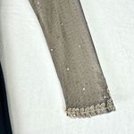 XScape Noah Illusion Long Sleeve Lace Matte Jersey Gown Ruched Size 6 Navy Gold Photo 11