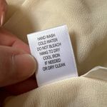 Kenar Womens Sheer Blouse Tank Top Embroidered Floral Design Button Down Beige Photo 8