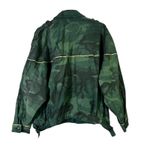 Free People  Slouchy Military Jacket Womens L Green Camo 100% Cotton Utility Photo 4