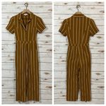 Emory park Tailored Pinstripe Jumpsuit - Mustard - XS Photo 15