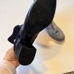 Ivanka Trump  Blue Grey Velvet Ankle Sock Boots Womens 7 Fall Classic Heeled Photo 5