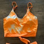 Coral Reef Large Neon Orange Lounger Top and Sun Baked Bottoms Swim Set NWOT Photo 4