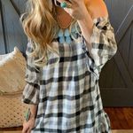 Love In Buffalo Check Off the Shoulder Dress Size Small Photo 0