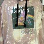 Pink Floyd Blush Pink Bleached Hoodie with Strings and Kangaroo Pocket- Large Photo 3