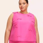 Kate Spade Target Pink Bow Shell Tank Sz 4X NWT Feminine Coquette Girly Photo 0