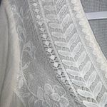 Altar'd State  White Long Bell Sleeve Lace Lined V-Neck Boho Dress Medium Photo 7