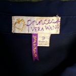 Patriotic Dress Stars Navy Sz 9 Pinup Vera Wang Blue Photo 3