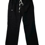 FIGS  Straight Leg Kade Cargo Scrub Pants Black Women's Medium Photo 0