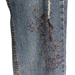 Squeeze Jeans Women's 16W Embroidered Flower Bootcut Denim Pants Blue Photo 12