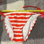 Xhilaration New String Bikini Red White Stripe Bikini Bottoms Medium NWT Photo 6