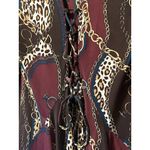 Dress Barn Multicolor Print Stretchy Dress Chain Design Size Small Classic City Photo 6