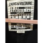 Zadig & Voltaire  Virginia Grunge Military Jacket SIZE 38 US 6 Black Photo 8