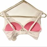 Victoria's Secret Medium White Lace Padded Bra Bralette Photo 3