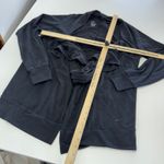 Nike Cardigan Womens Medium Black Dri Fit Twist Wrap Open Pockets Photo 7