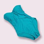 One Piece Into the Bleu Twisted Sweetheart Neckline Bandeau Swimsuit Size 8 NWT Photo 0