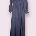 Abayati Fashion Dusty Blue Long Sleeve Maxi Dress Photo 0
