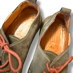 Sanata Olive Green Leather Lace Photo 8