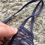 Free People  Baby Racerback Bralette in Navy Women’s Size M/L Photo 7