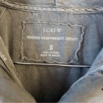 J.Crew  Washed Heavyweight Jersey Size S Pullover Hoodie Gray 100% Cotton #99346 Photo 3