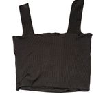 Amisu  Black Crop Top Photo 3