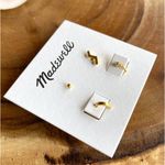Madewell NWT  Zigzag Earring Set Photo 4