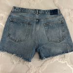 ZARA  Women's Distressed Blue Jean Shorts Photo 5