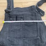 Free People  dark gray wash overalls size small Photo 7