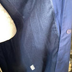 Investments Vintage Investment Hooded Belted Trenchcoat Blue and Red Women's Size 10 Photo 14