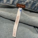 Free People  Thea Blue Denim Long Bell Sleeve Mini Dress Size Small Photo 14