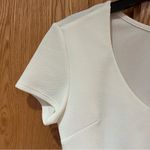 Show Me Your Mumu  Miami V-Neck Stretch Crepe Crop Top‎ in Bone Size Medium Photo 8