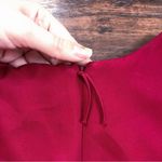 J. Mendel • draped silk chiffon dress red sleeveless sheath designer cocktail Size 6 Photo 10